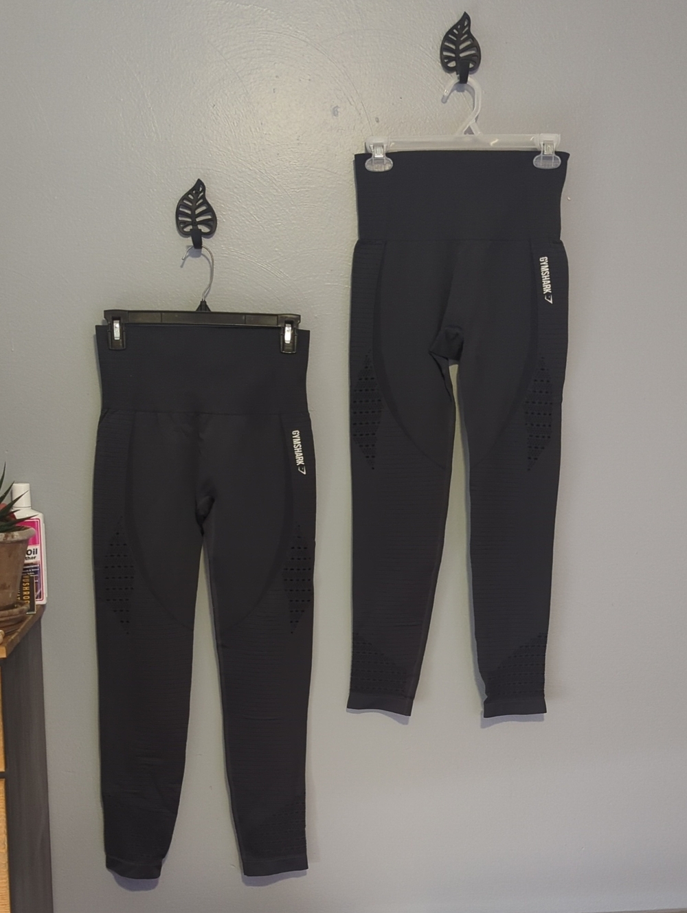 Bundle Of 2 Gymshark Women's Black Seamless High-Waist Leggings Size Large L